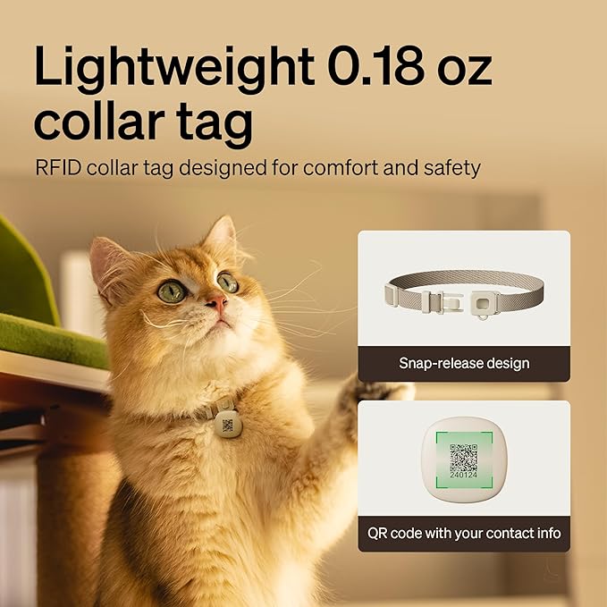 PETLIBRO RFID Automatic Cat Feeder, Collar Sensor-Activated Personalized Meals, Cats Recognition & Diet Tracking for Cats with Special Dietary Needs and Prevents Food Stealing