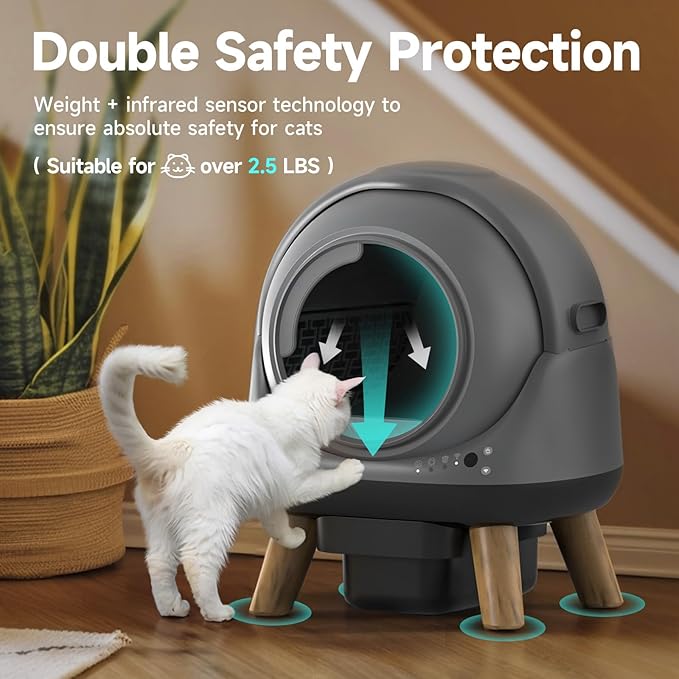 Self Cleaning Litter Box for Multiple Cats