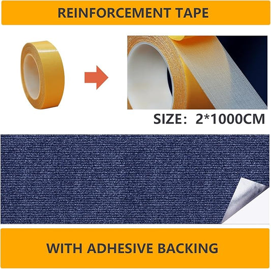120"x15.8" cat Scratch Furniture Protector Keep Couch Sofa Protection Anti Claws Corner Wall Scratcher Post sisal Scratching mat Carpet pad Cover Fabric Tree Guards remnants (Navy Blue)