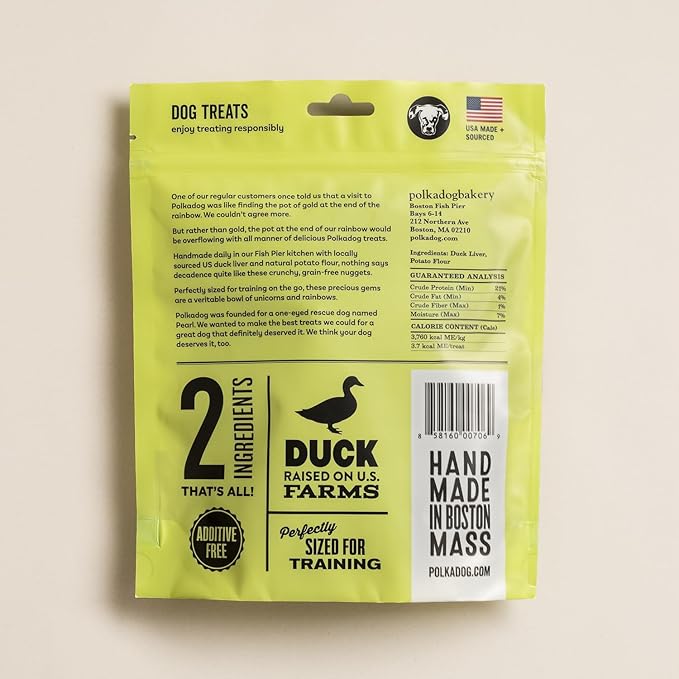 Polkadog Crunchy Training Bits Variety 3 Pack - Chicken Littles, Lucky Duck, Salmon Says, All Natural, Limited Ingredient, Training Treats for Dogs, Great for Allergies, Handcrafted in USA - 7oz (3pk)