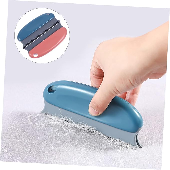 2pcs Pet Grooming Brush for and Cats Hair Removal Tool for Short Fur Gentle Deshedding and Cleaning Comb Colors