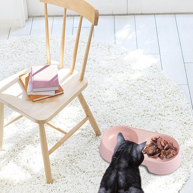Genérico Cat Bowls for Food and Water | Macaron Elevated Double Dog Bowls, Dog Bowl for Food for Non-Slip Bowl for Small Pets