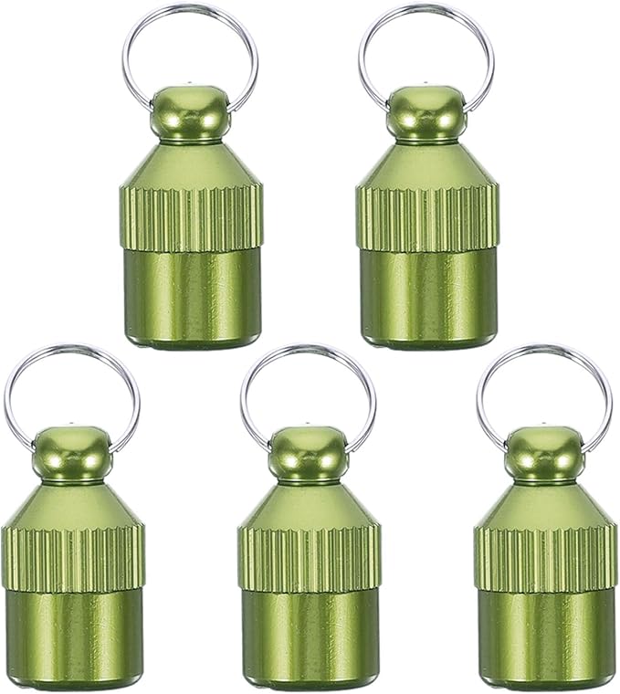 5pcs Aluminum Alloy Dog Id Tags Pet Collar Anti-Lost Address Tags Green for Puppy and Dog Supplies
