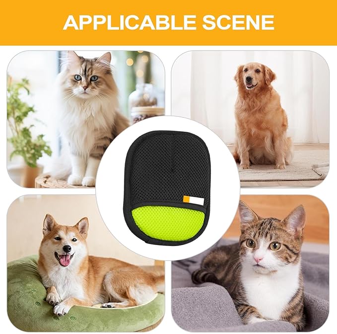Washable Pet Hair Remover - Reusable Cat Grooming Glove | Soft Cat Remover for Cleaning Sofas, Dogs for Laundry, Pet Grooming Glove, Pet Removers