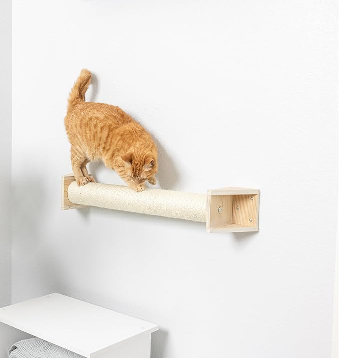 Armarkat Cat Wall Climber Series: Scratching Post W1907D, Natural Beige Medium