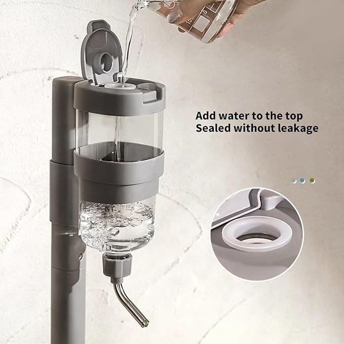 Pet Water and Food Dispenser Raised Height Adjustable for Home Use Feeding Supplies Portable Water Dispenser