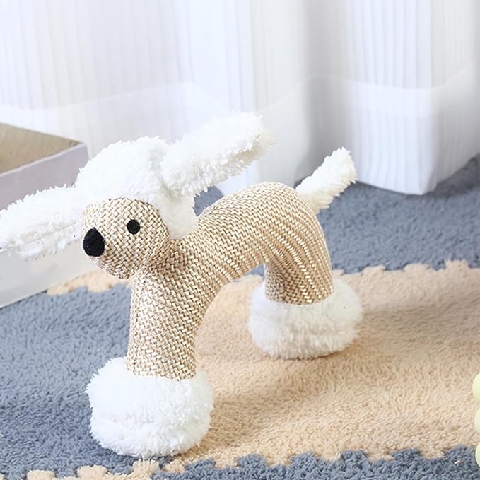 Stuffed Dog Toys - Plush Squeaker, 1 Piece Textile Creature for Canine Engagement, Soft Fabric Doll with Internal Sounder, Pet Supply, Interactive Plaything for Pups, Felines and Animals