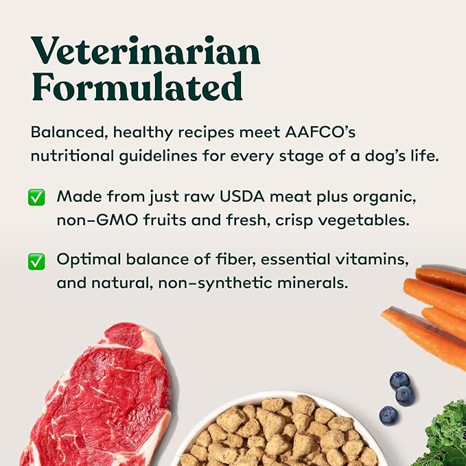Little Hunter Freeze Dried Lamb Raw Dog Food | Grain Free, Limited Ingredient, Single Protein Meal or Mix in Topper | Novel Protein Kibble Alternative | 15 oz Bag