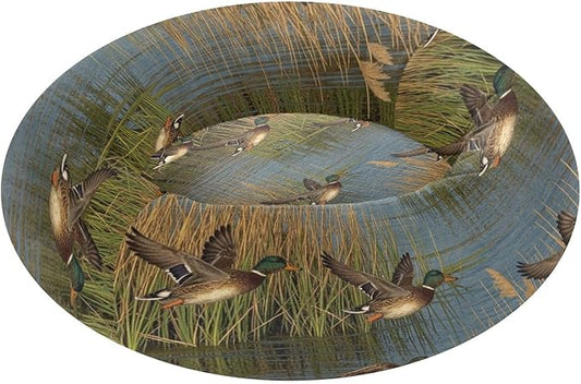 Pet Dog Beds Warm & Cozy fluffier Orthopedic Dog Bed for Extra Small Size Pets Supplies Wetland Bird Scene
