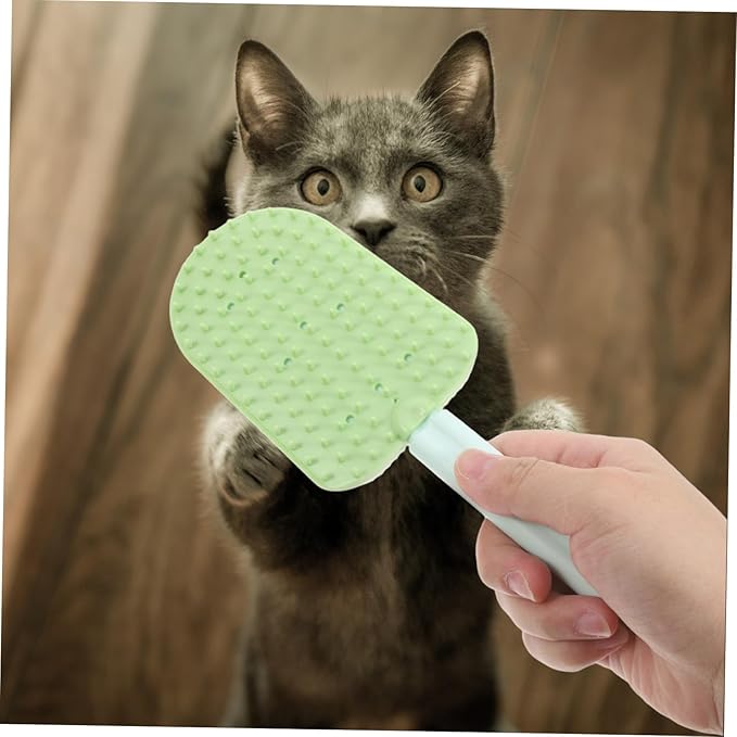 Happyyami 3pcs Dual-sided Cat Grooming Brush for Shedding and Ergonomic Washable for Small Dogs and Cats Spa