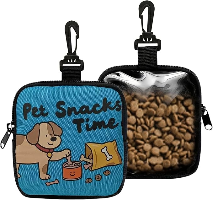 Dog Treat Bag | Lightweight Pet Supplies,Small Dog Snack Pouch Treat Pack,for Walking Outdoor Camping Travel Vacation Hiking Adventure