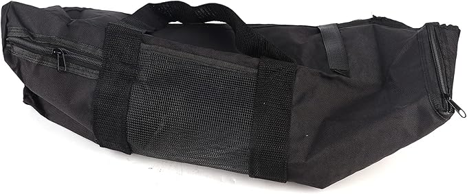 Portable Cat Grooming Bag, Multifunctional Cat Restraint Travel Bag with Oxford Cloth for Bathing Nail Trimming, 18.1x9.4 Inch Black