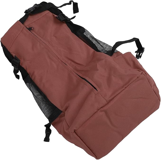 Zerodis Pet Carrier Backpack Front Back with Ventilated Mesh Hands Free for Travel Outdoor Hiking Cycling Cat Dog Supplies (Brown)