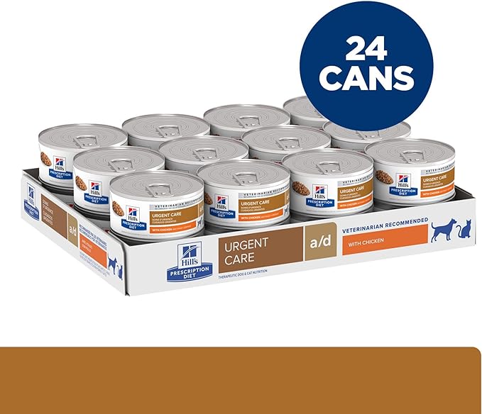 Hill's Prescription Diet a/d Urgent Care Wet Dog and Cat Food, Veterinary Diet, 5.5 oz. Cans, 24-Pack