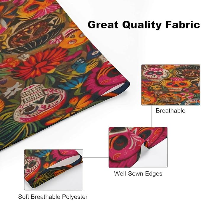 Dog Bandana Spring Pet Scarf Adjustable Triangle Mexican Folk Art Printing Dog Bib Washable Polyester Puppy Bandana for Small Medium Large Dogs Cat Birthday Party Supplies