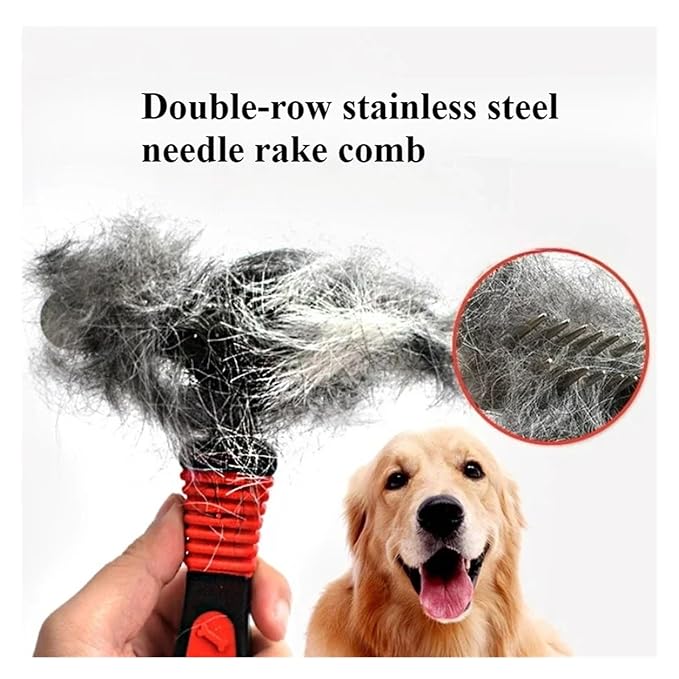 Undercoat Rake Comb, Deshedding And Dematting Knot Removal Tool For Dogs, Essential Pet Grooming Supply