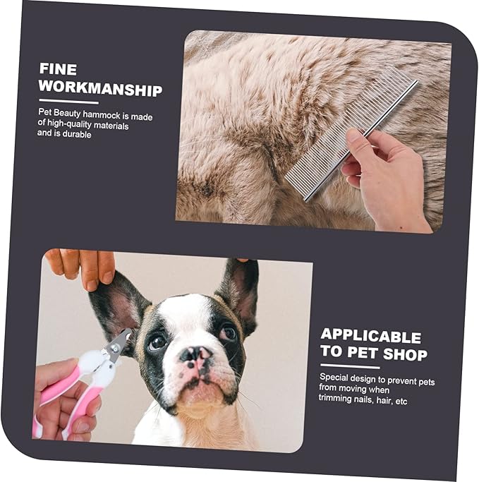 Toyvian 1Set Pet Grooming Hammock for Cats Dogs Nail Trimming Harness for Easy Grooming Salon Multi Purpose Grooming Tool for Bathing and Pet Care