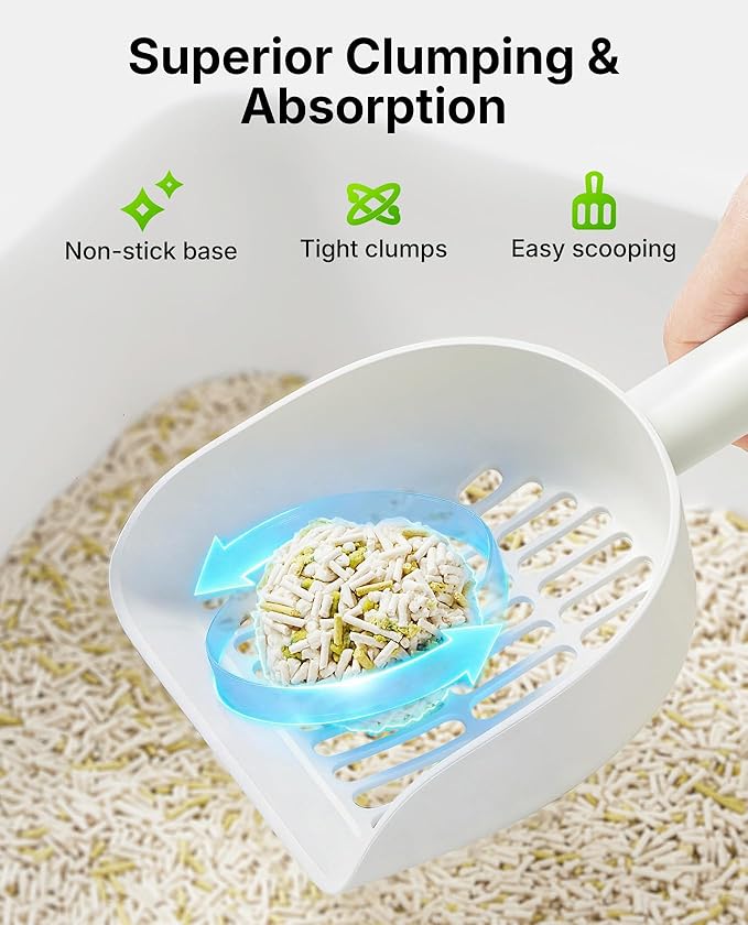 PETKIT 2025 New Urine Monitor Litter, pH Detection Tofu Litter, Superior Clumping 100% Natural Ingredients Plant Cat Litter, Dust-Free and Odor Control, Non-Sticky, Easy Scooping (5.2lb×3bags)