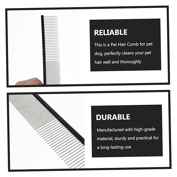 VANZACK Lightweight Pet Comb Cat Hair Grooming Wear-resistant Portable Reusable Kitten Brush Easy Storage