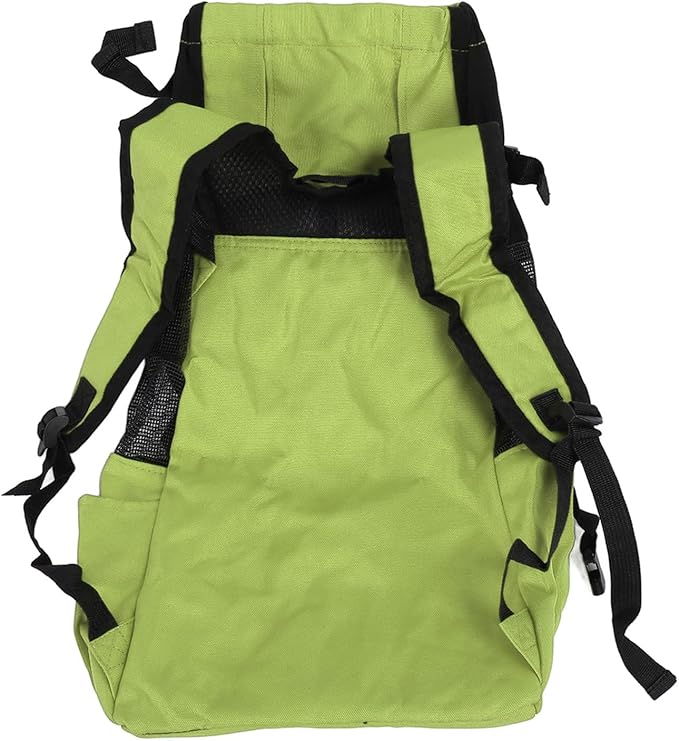 Zerodis Pet Carrier Backpack Front Back with Ventilated Mesh Hands Free for Travel Outdoor Hiking Cycling Cat Dog Supplies (Green)