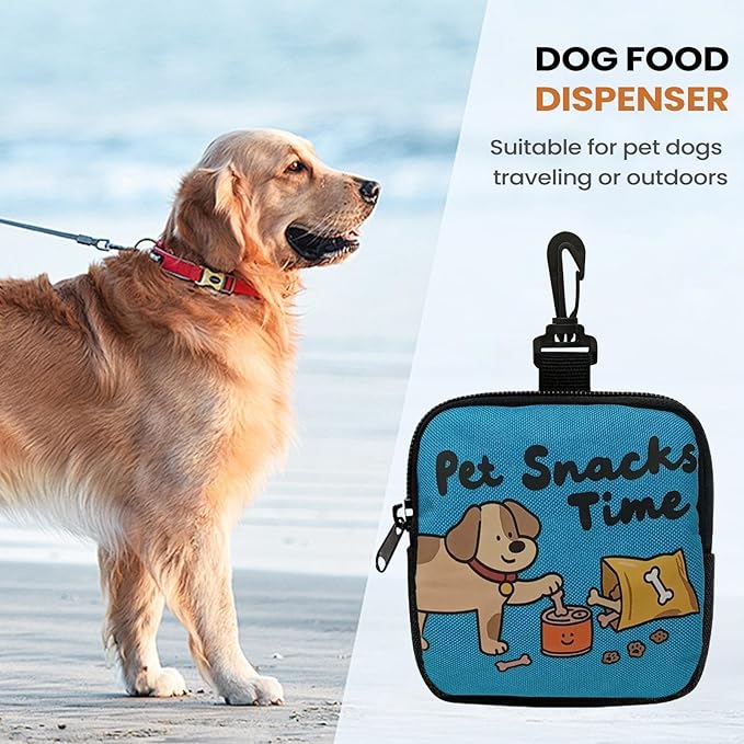Dog Treat Bag, Portable Storage Pet Supplies, Dog Treat Waist Pouches for Training, for Walking Outdoor Camping Travel Vacation Hiking Adventure