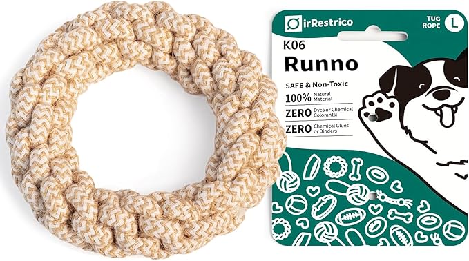 Durable Puppy Chew Toys for Teething, Tough Rope Toys for Small and Medium Dogs, Training Chew Rope, L Size