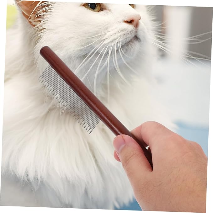 3pcs Tear Stain Brush for Small Dogs Cat Grooming Supplies Dog Grooming Combs Pet Comb Wooden Handle