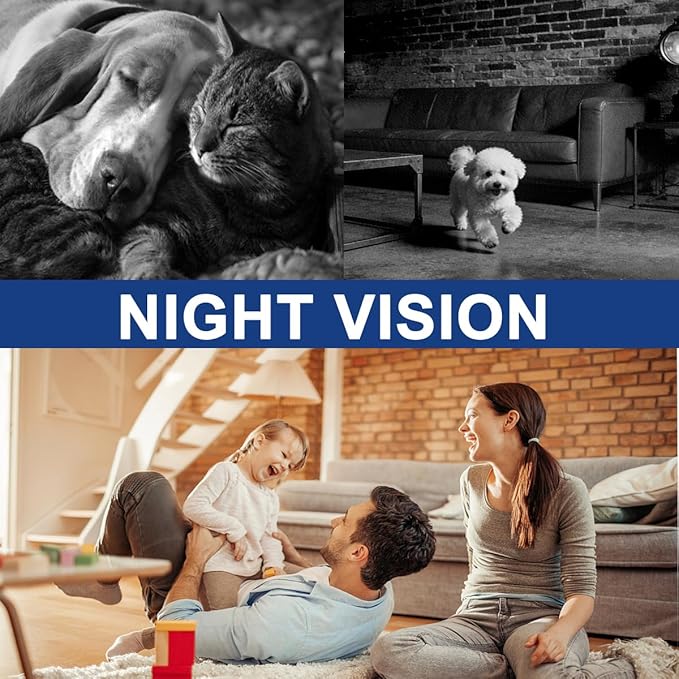 1080P Wireless Pet Camera, Hidden Camera Spy WiFi Indoor Security Cameras Nanny Mini Video Camera with Motion Detection, Night Vision Home Office Security, Pet Surveillance, Video Only