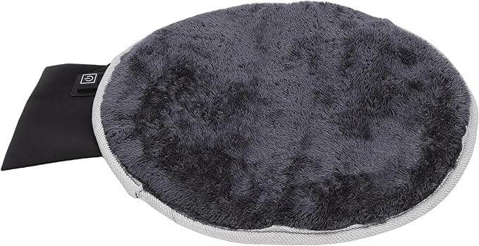 Pet Heating Pad Warm Flannel Electric Heating Mat for Cats Dogs Portable USB Power Supply for Home Travel (Grey)