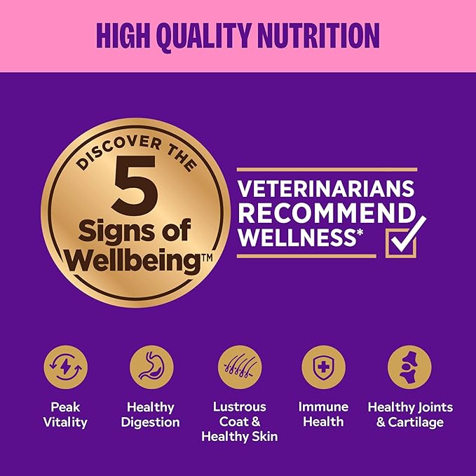 Wellness Appetizing Entrées Shredded Adult Wet Cat Food, Natural, Protein-Rich, Grain Free, 1.4 Ounce Pouch, 8 Pack (Chicken & Duck Recipe)