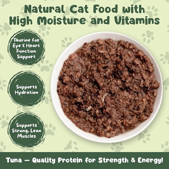 Queen's Cat & NUTRI PLAN Wet Cat Food Gourmet Tuna & Anchovy Meat Recipe 5.64 oz Cans, High Protein Taurine Rich, No Added Preservatives or Seasonings, Complete Balanced Nutrition, Pack of 24
