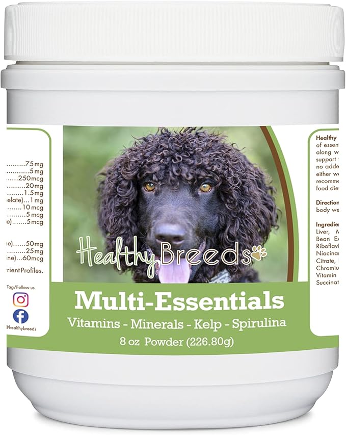 Healthy Breeds Irish Water Spaniel Multi-Essentials Powder for Dogs - an Ideal Supplement of Vitamins, Minerals & Antioxidants for Your Dog - 8 oz