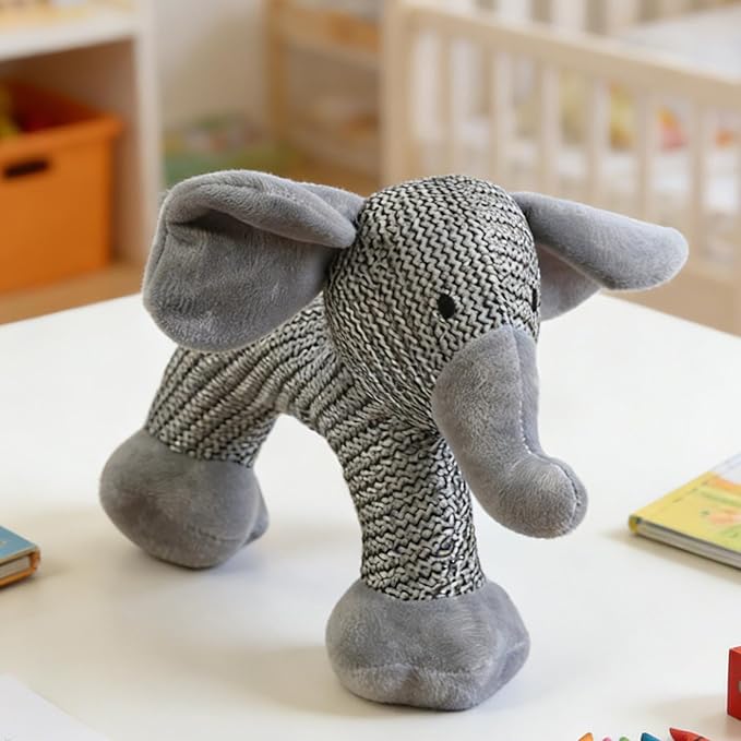 Stuffed Dog Toys - Plush Squeaker, 1 Piece Textile Creature for Canine Engagement, Soft Fabric Doll with Internal Sounder, Pet Supply, Interactive Plaything for Pups, Felines and Animals