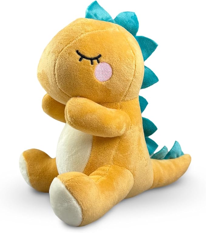 NANDOG My BFF Mite The Dino Plush Dog Toy – Soft Squeaky Pet-Only Toys for Dogs & Cats – Durable, Cuddly & Adorable Pet Companions for Playtime, Fetch & Snuggles