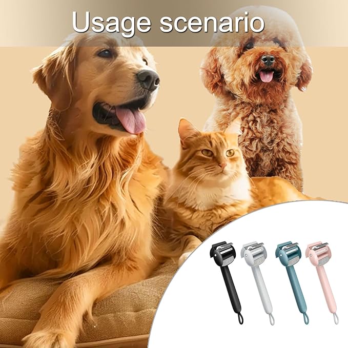 Canine Cats Grooming Brush Safely Remove Tangles Shedding Hair Remover Soft Rounded Edges Long Short Coat Care PET Shedding Comb