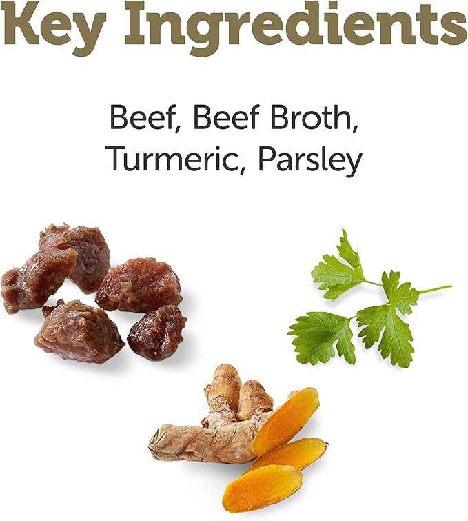 Applaws Taste Toppers, Bone Broth for Dogs, Grain-Free, Limited Ingredient, Beef Bone Broth with Turmeric & Parsley (6 x 7.1oz Pouches)