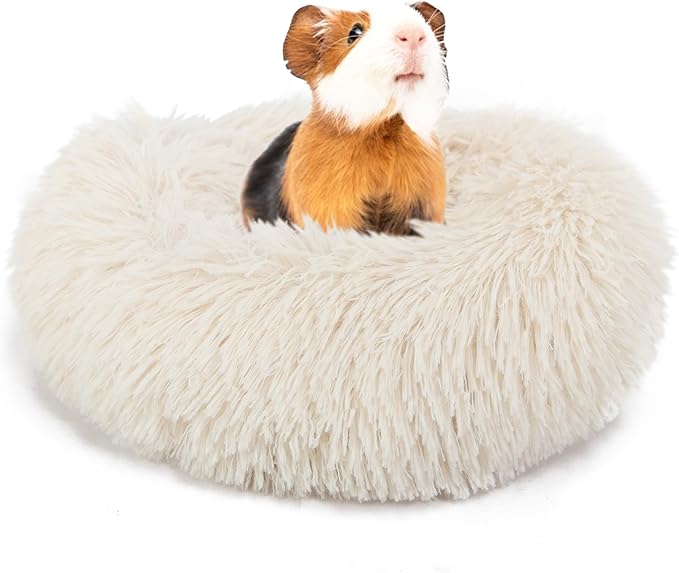Guinea Pig Bed Hamster Bed Hedgehog Bed for Hamster/Hedgehog/Squirrel/Tortoise/Lizard and Other Small Animal 11.8 inch Beige