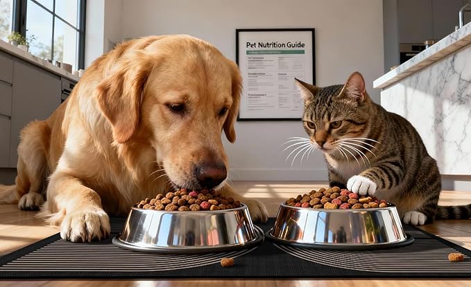 Dog Food Mat, Absorbent Waterproof Non-Slip Pet Cat Bowl Feeding Mat for Food & Water Pet Supplies 12 * 20"
