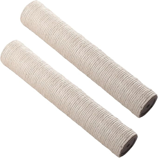 2PCS Cat Scratching Post Replacement, 20Inch Sisal Pole Cat Tree Replacement Post with Screws, DIY Scratcher Scratching, Pad, Crafts Gardening Hammock Home Decorating