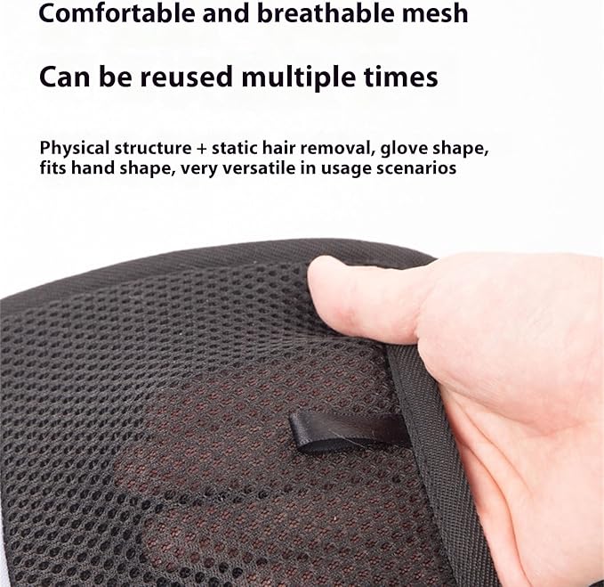 Reusable Pet Grooming Glove Double Side Hair Remover Brush Removes Shedding for Dog Cats Grooming Supply Reusable Pet Brush Glove