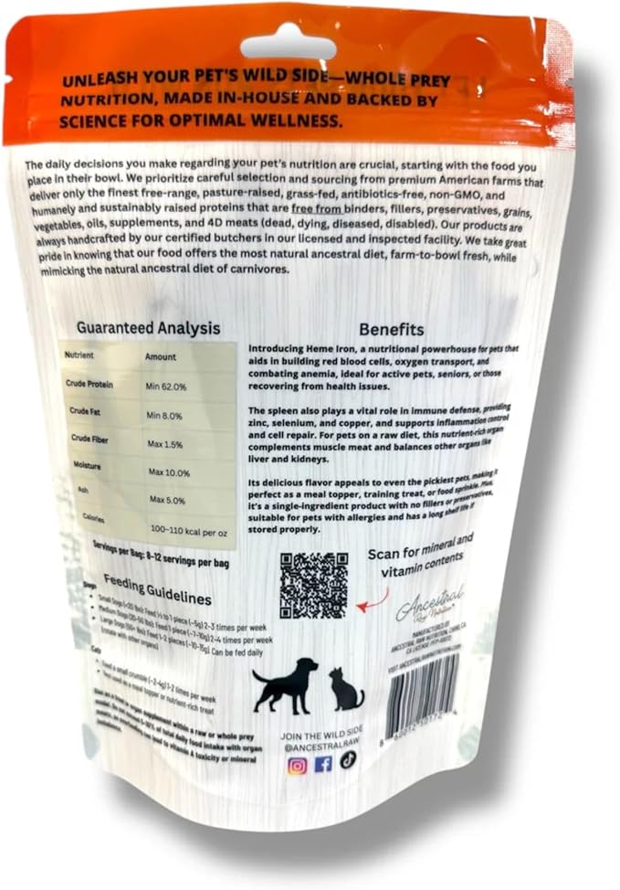 Dehydrated Beef Spleen for Pets