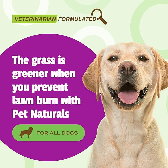 Pet Naturals Lawn Aid Dog Urine Neutralizer for Lawn - 60 Chicken-Flavored Chews - Healthy Dog Treats for PH Balance in Urine Maintain Green Grass and Support Bladder & Urinary Tract Healthâ€‹