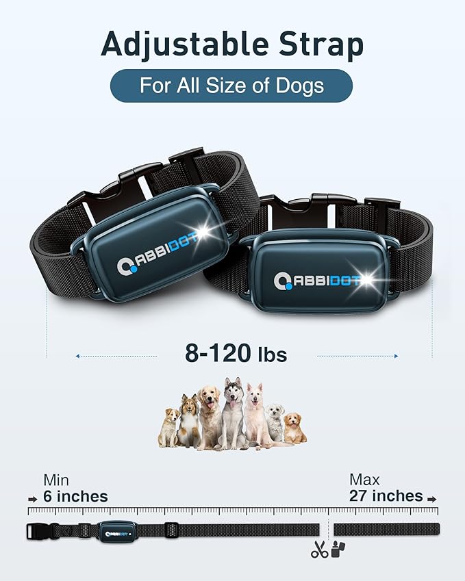 ABBIDOT Dog Shock Collar for 2 Dogs
