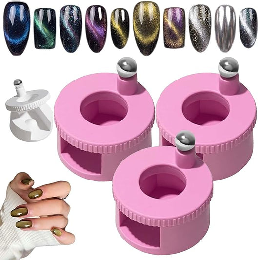 2026 New Rotating Cat Eye Magnet, 360° Rotating Cat Eye Magnet For Nails,Glass Bead NailMagnet