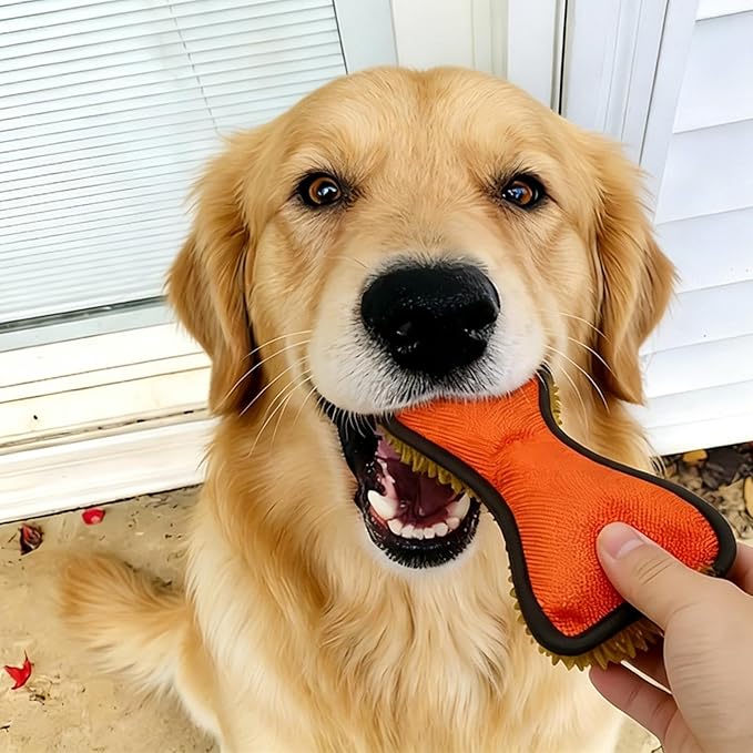 Dog Chew Bone - 19 * 7.8 * 3cm Squeaky Pet Supplies | Latex Nylon Bone | Dog Toys for Aggressive Chewers | for Puppies Large Medium Small Breeds Indoor Outdoor Boredom Birthday Stocking Stuffer
