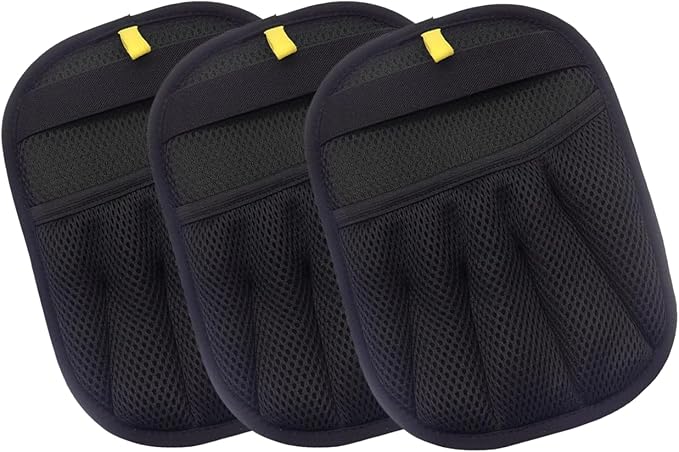 Pet Hair Remover Gloves, 2026 Upgraded 5-Finger Pets Hair Removal Gloves for Cats & Dogs, Reusable Electrostatic Magic Brush for Carpet, Couch, Car Seat, Clothing, Dog Grooming Supplies (Black-3PCS)
