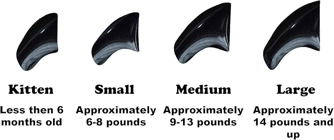 40 Pack Soft Nail Caps for Cat Claws Black Small