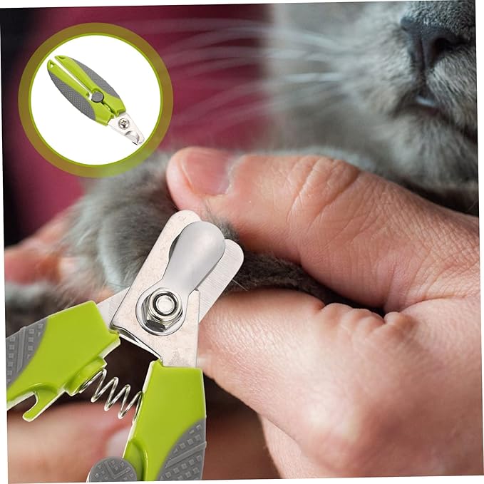 SUPVOX Ergonomic Pet Nail Clipper for Animals Portable Clipper Half-Moon Design for Easy Trimming Lightweight and Safe for Kittens Puppies and