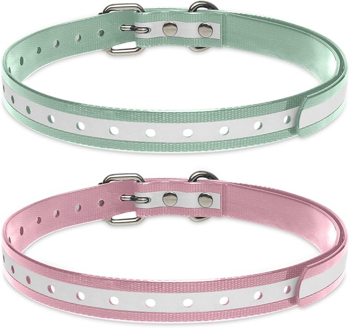 Modern Stylish 3/4" E Collar Replacement Strap with Quick Release, Replacement Shock Collar Strap, Adjustable for Small to Large Dogs, Replacement for Shock Collar Ecollar Strap, Green