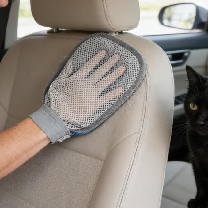 Cat Hair Mitt Glove | Washable Dog Grooming Supplies | Dog Hair Remover Pet Grooming Gloves - for Kitten Puppy Clothing Couch Sofa Bed Carpet Car Seat Laundry Furniture Home Indoor